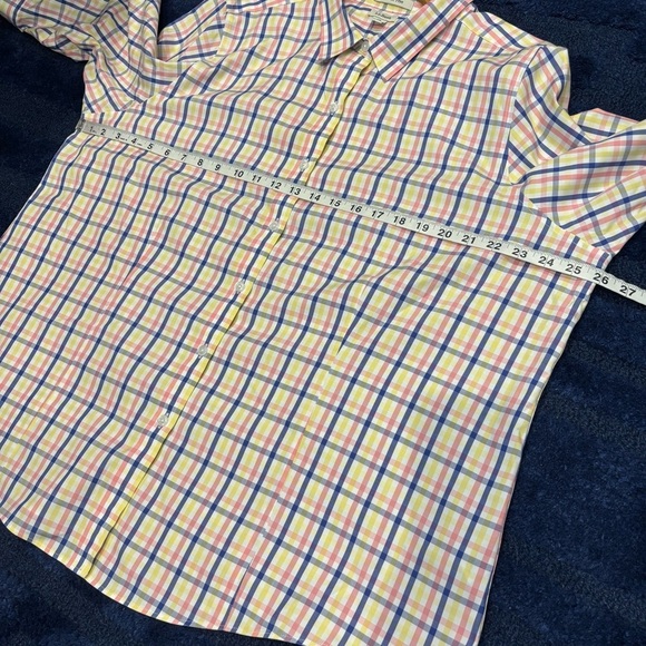 L.L. Bean Women’s 2X Plaid Button Down Shirt Wrinkle Free Top - Picture 9 of 11